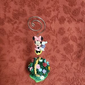 Minnie Mouse Floral Photo/Note Holder - Pink & Multicolor